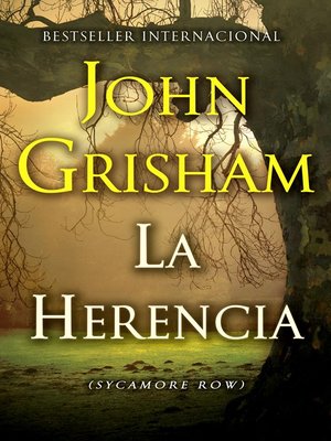 cover image of La herencia (Sycamore Row)